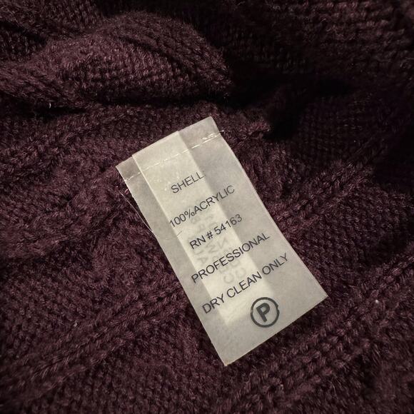 Calvin Klein Sweater Dress Cable Knit Minimalist Fisherman Dark Academia Small - Picture 4 of 5